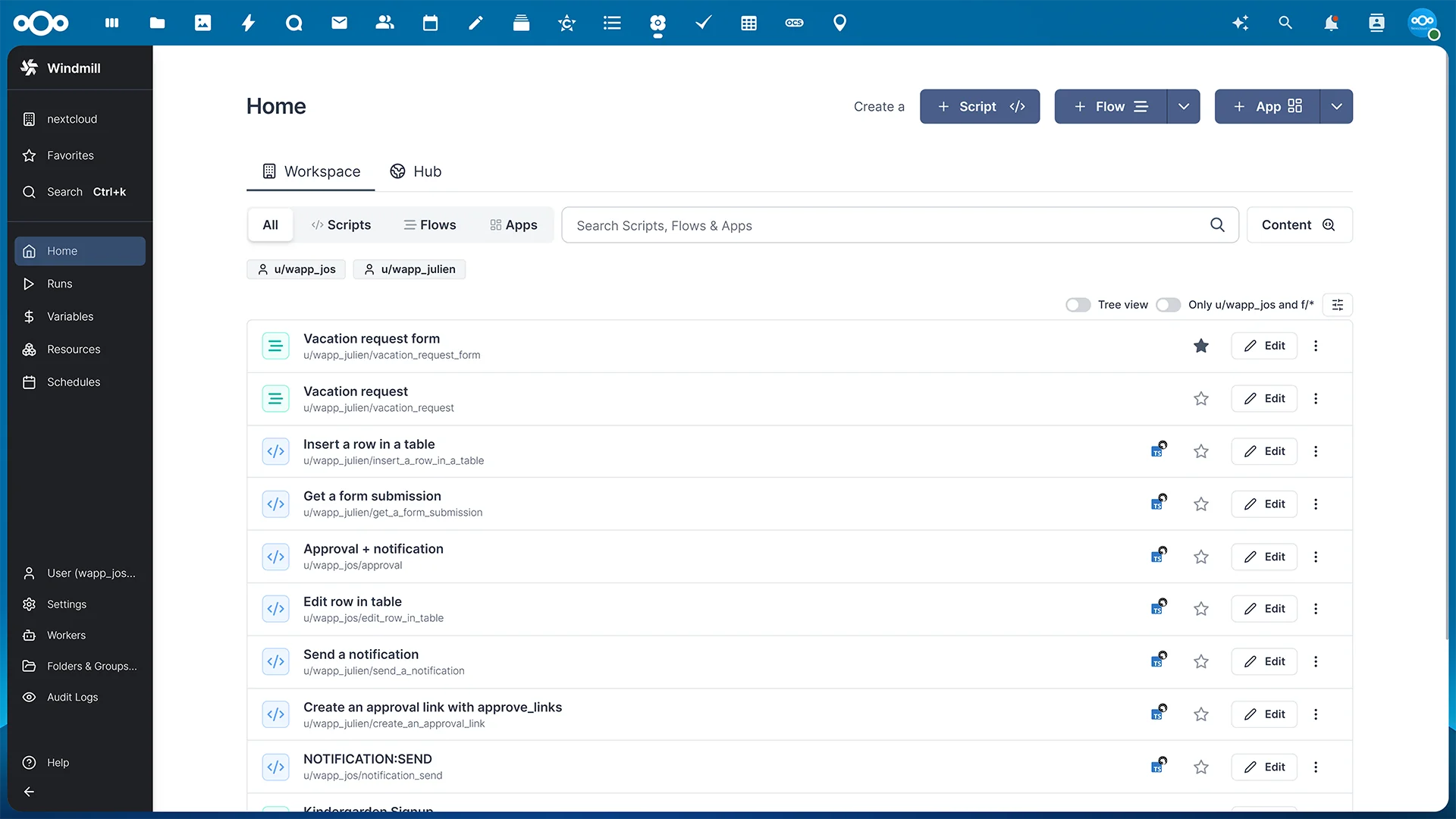 Nextcloud-Hub-9-Nextcloud-Flow-Windmill