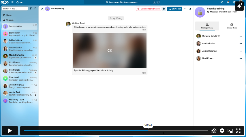 talk riservate